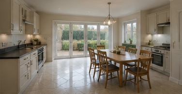Open-plan kitchen-diner — before
