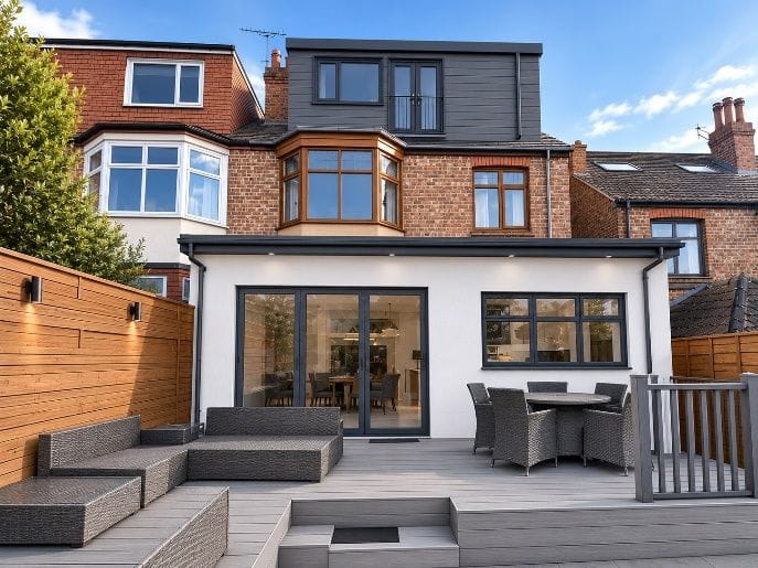 Design visualisation of the proposed rear extension and loft conversion