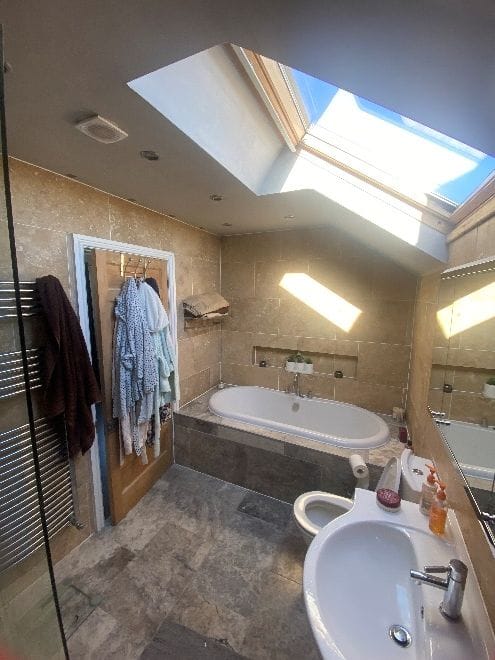 Another view of the loft en-suite