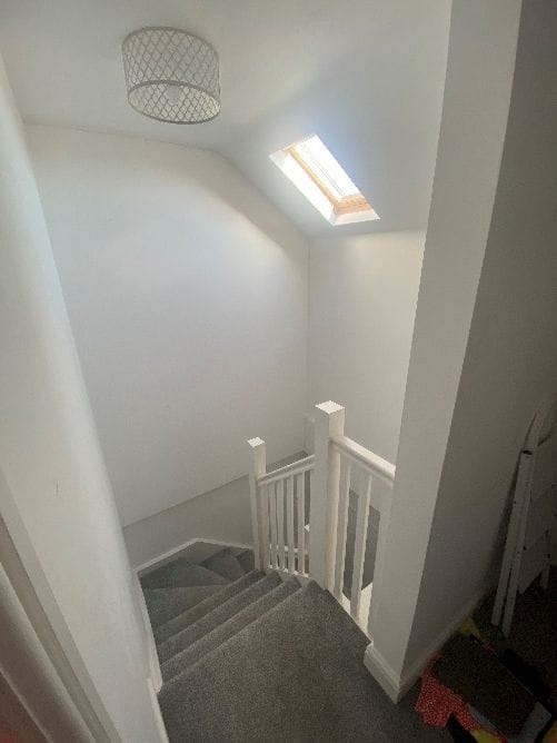 The new stairwell up to the loft level