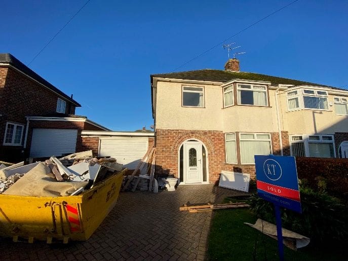 The front of the property before the extension