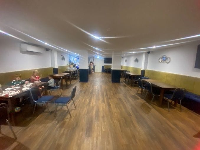 Inside the completed function room