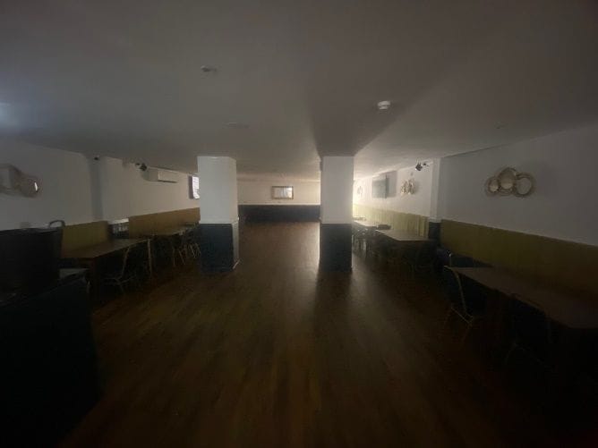 The bar area inside the function room