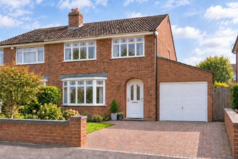 The property before the garage conversion