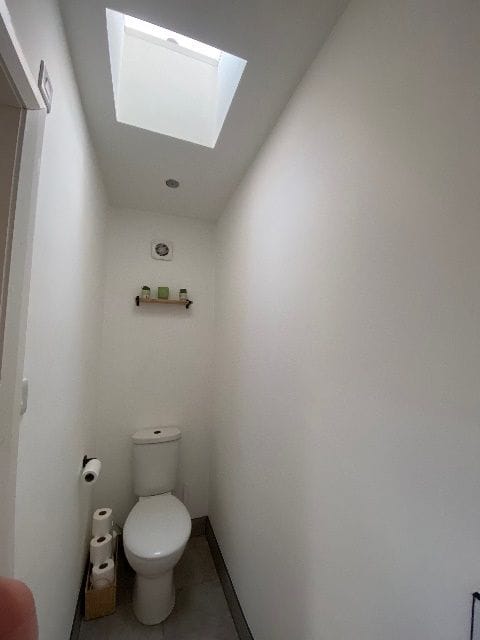 The finished ground-floor WC